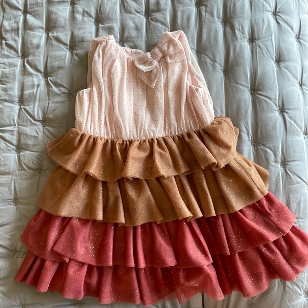 Beautiful Janie and Jack ruffle dress, 12-18 months
